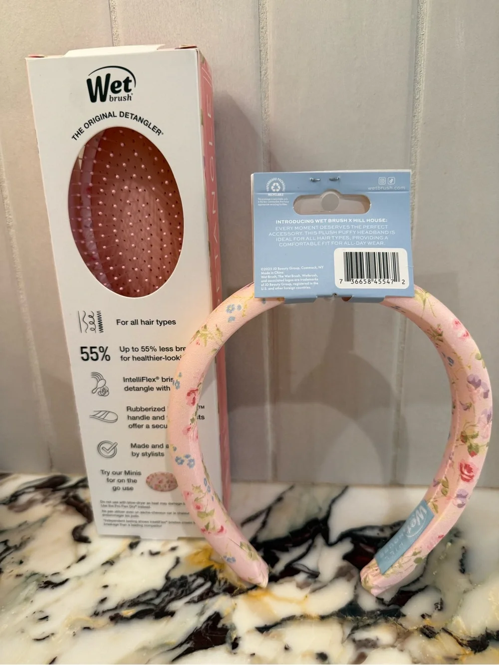 Hill House Home Pink Floral Puffy Headband